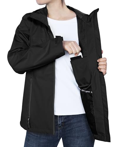 Image of 33,000ft Packable Rain Jacket for Women Waterproof Raincoats with Hood
