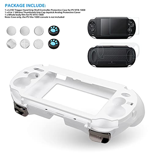 Chenlan L2 R2 Trigger Hand Grip Shell Controller Protective Case For Playstation Ps Vita 1000 (White) thumb #1