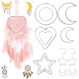 ❤【Ideal para Manualidad】Puedes utilizar cuerda de algodón, cinta, follaje, flores y otros materiales envueltos alrededor de los anillos de metal para crear decoración de personalidad en festividades, colgantes de pared y dormitorios, Muy adecuado para principiantes.