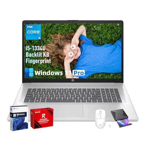 HP Laptop, Intel 10-Core i5 1334U, 17.3' FHD+ 250...