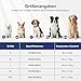 Pawk Hundebett Mittelgroße Hunde, Hundebett Waschbar mit Abnehmbarem Bezug, Hundekorb rutschfest Vierseitiges Nackenrolle Kissen Hundesofa, 63x53x18cm