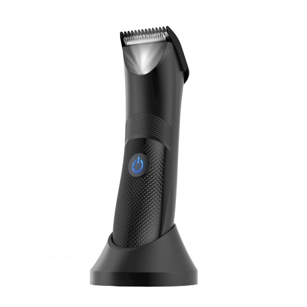 FONCBIEN Recortadora de vello corporal para hombres, Afeitadora Corporal Masculina con luz LED Recargable Depiladora Corporal Hombre para Cara, Ingle, Pecho, Espalda, Axilas, Piernas