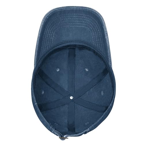 Gorra de béisbol de algodón lavado azul marino talla única miniatura 5