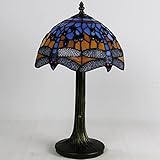 3. Lampe table en vitrail : les produits en verre véritable ne se décolorent pas,design coloré,éclairage romantique et doux,la lumière douce des lampes peut créer un environnement chaleureux et calme,les lampes style Tiffany ne sont pas seulement des meubles maison,mais peuvent également être utilisées comme cadeaux collection.