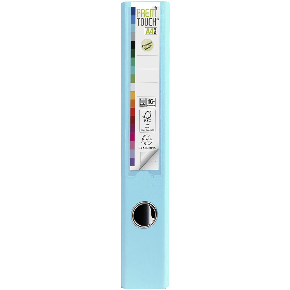 Exacompta - Ref 53244E - Prem'Touch PP Lever Arch File - 320 X 300mm In Size, 2 Rings, Can Hold A4 Documents, 50mm Spine, 55mm Rings, FSC-Certified - View #10