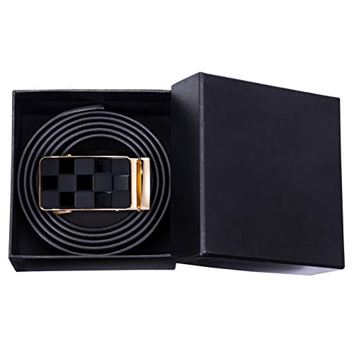 Image of Dubulle Men's Ratchet Belt Gold /Black /Red /Green /Blue /White Automatic Buckle Business Casual Belt Gift - Adjustable Fit