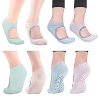 Algopix Similar Product 14 - wwww pido Yoga Socks Nonslip Absorbent