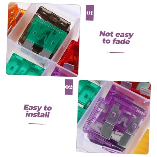 Luxshiny 50pcs Auto Car Fuse Set Automotive Kit Mini Fuse Kit Rv Supplies Motorhome Accessories miniatura 5