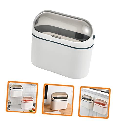 Caneca de basura de escritorio Mobestech con tapa y diseño pared miniatura 2