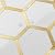 DICOFUN 10-Sheet Hexagon Peel and Stick Backsplash Tile, Polished White Tile Look Mixed Gold Kitchen Backsplash Peel and Stick Wall Tiles