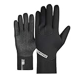 Agarre de friccion Mystic Watersports - Surf Kitesurf & Windsurfing Star 3mm 5 Finger Gloves - Negro - Unisex - Costuras GBS - Agarre de fricción
