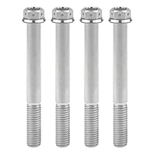 Vis à tête hexagonale M10 anti-desserrage pas 1.25 mm longueur 85 mm argent