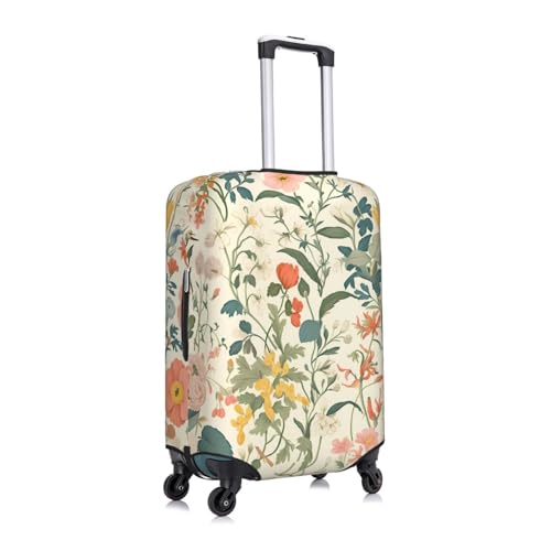 Watercolor Painting Elastic Travel Luggage Cover, Washable Spandex Suitcase Protector, Anti-Scratch Fits 18-32 Inch3