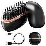 Mini Piastra per Capelli Senza Fili, Mini Spazzola Lisciante Portatile Ricaricabile, Riscaldamento Rapido per 10 Secondi, con 3 Impostazioni di Temperatura, per Capelli e Barba