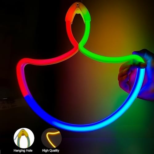 Image of XERGY LED Neon Diya Light - Multicolor Decorative Wall Hanging Neon Lamp for Diwali, Festivals, Home & Party Decoration