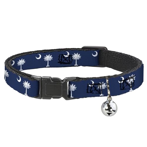Collar de gato separable con cierre antiahogo y diseño de Carolina del Sur 2