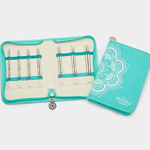 KnitPro The Mindful Collection Believe Interchangeable Needles Set 5" (13cm), Silver - Image 2