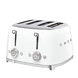 Smeg TSF03WHEU Toaster, 2000, Metall, 1 Liter, Weiß