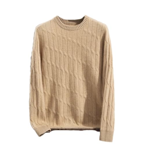 Men's Cashmere Sweater Crewneck Long Sleeve Pullover Knit Casual Top Casual Dress Sweaters