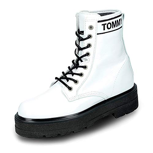 white flatform boots