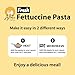 Fresh Fettuccine Pasta, Fully Cooked, Craft with Italian Durum Wheat Semolina (5.29oz/Pack of 10) Non-Fried Chewy Noodles, 9g Protein, Quick and Easy, Ready In 2 Minutes great for Spaghetti Noodle