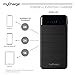 myCharge Solar Charger Portable Power Bank - PowerFold 8000 mAh Internal Battery Rugged Dual USB Battery Pack for Camping, Outdoors Accessories, Cell Phones for Apple iPhone, iPad & Android