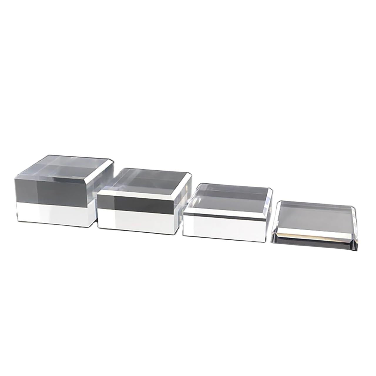 SCMYZLYD Acrylic Cube Display Block, Acrylic Cube Display Blocks Clear 8 cm Pack Of 4