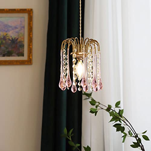 Isla de comedor lámpara pequeña colgante decorativa de salón retro 7