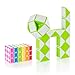 Produktbild CUBIDI®  Magic Snake mit 36 Blöcke - Knobelspiele für Kinder und Erwachsene - ideal als Mitgebsel Kindergeburtstag oder Kindergeburtstag Gastgeschenke oder kleine Geschenke für Kinder (Grün)