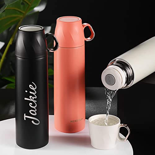 Aipnis Custom Thermos Cup,Engravable With Your Name,With Leakproof Lid & Cup,Coffee Cup,Personalized Gift Stainless Steel Water Bottle,Sports Bottle Vacuum-Insulated #TOP3