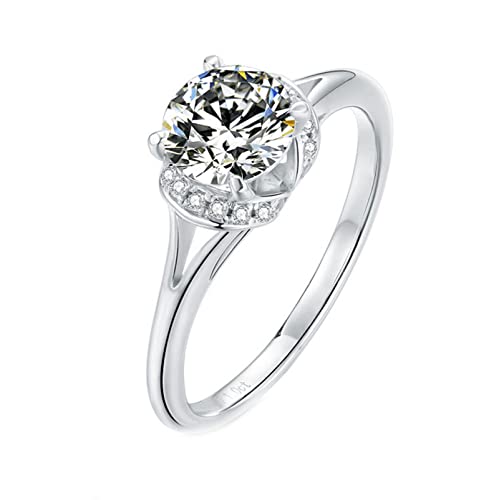 Bague moissanite KnSam argent 925 le cadeau de mariage inoubliable pour femme
