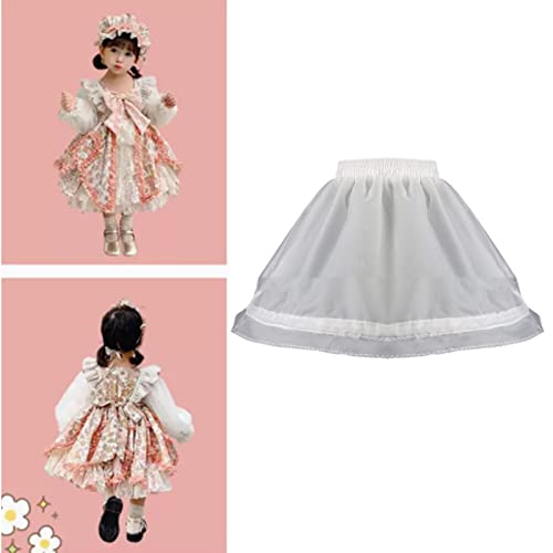 Little Girl Petticoat Underskirt Girl Crinoline Underskirt A-line Petticoat Short Underskirt for Dress with Hoop2