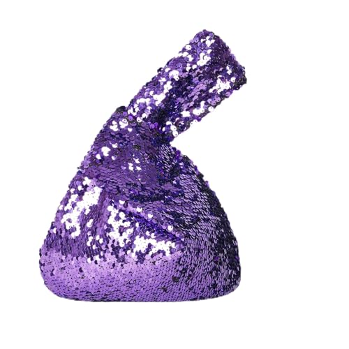 Image of Eternal Beauty Sequin Wristlet Bag, Reinforced Sparkly Evening Clutch for Wedding Guest, Cruise & Prom Mini Purse