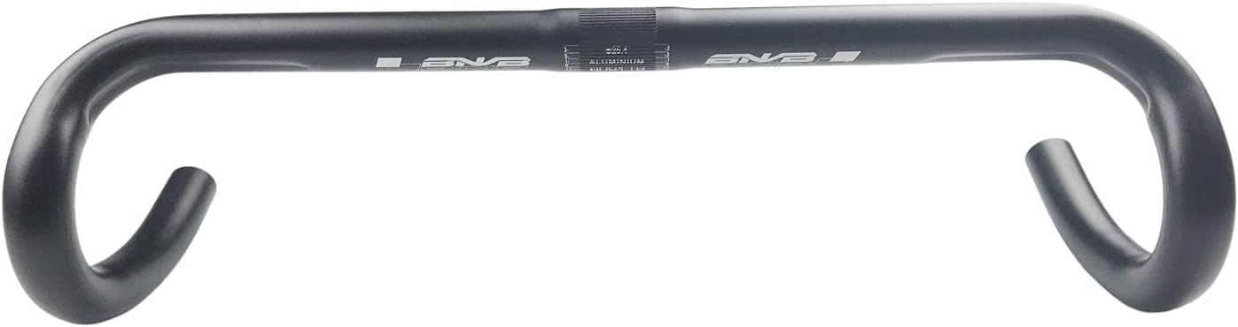 Road Bike Drop Bar Aluminum Alloy Fixed Gear Bike Bent Bar, Road Bicycle Bent Handlebar 25.4mm Clamp Diameter (400mm).