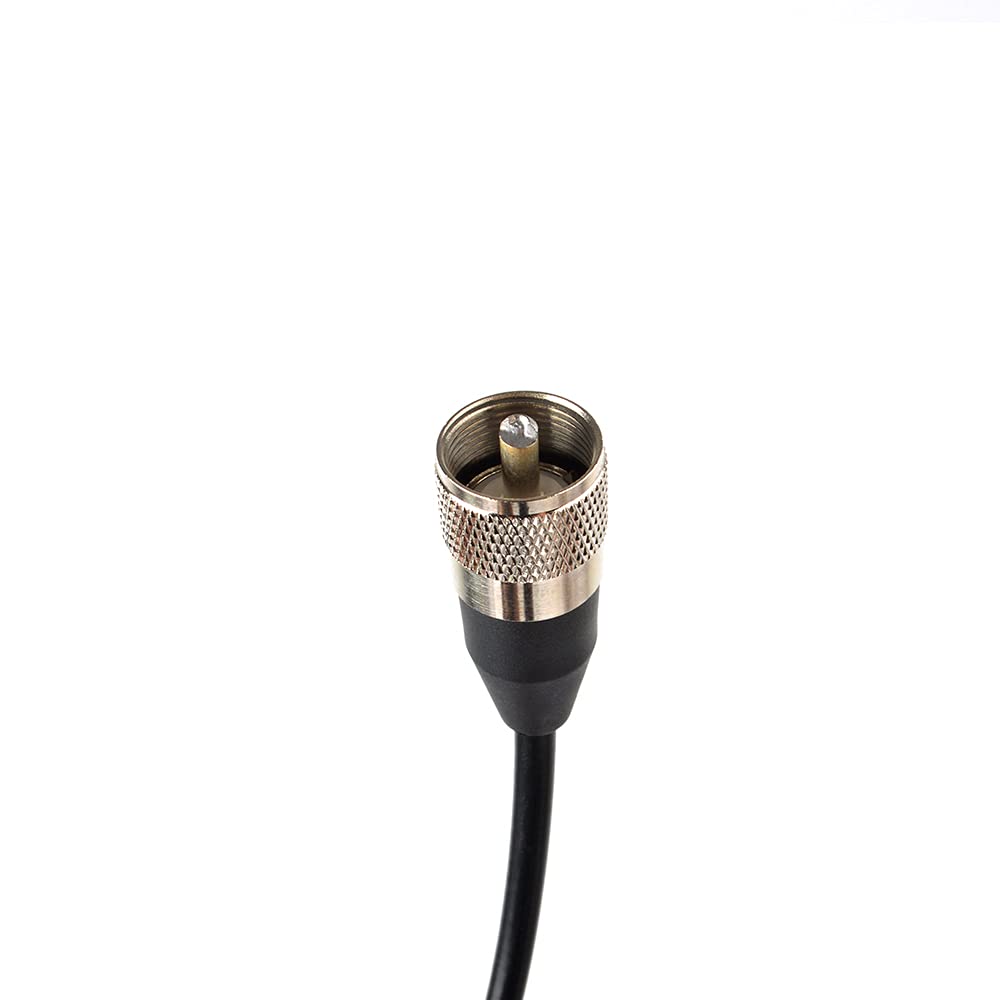 UAYESOK Base de Montaje magnético para Antena HF/VHF/UHF Base de 4,3 Pulgadas (110 mm) con Cable coaxial RG58 de 5 m (16,4 pies) Enchufe PL-259