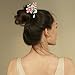 4 Pcs Flower Hair Sticks Pearl Butterfly Hair Pins Chinese Hair Chopsticks for Buns Metal Floral Hairpin Classic Vintage Flower Ornament Jewelry Accessories for Women Girls