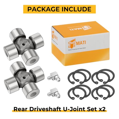 M MATI 2Pcs Rear Driveshaft U-Joint Set for Can-Am Outlander Maverick Commander Renegade Quest Traxter 400 450 500 570 650 800 850 1000 703000022 705500304 by M MATI - Used condition - Image 7