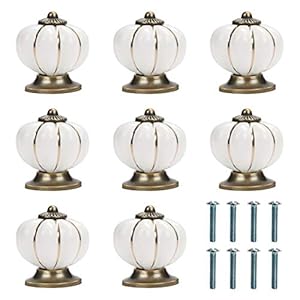 Kurtzy MA-7022 Keramikknöpfe Kürbisform 8 Stück