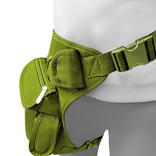 Alephnull Leg Bag Motorcycle Outdoor Bag Tactical Riding Daypack Funny Pack Hiking Waist Pack, Army Green - Image 2