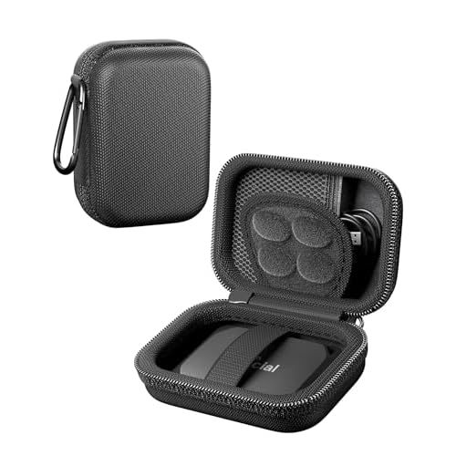 ProCase Hard Carrying Case for Crucial X10/ X9/ X10 Pro/ X9 Pro Portable SSD, USB 1TB 2TB 4TB 6TB 8TB Shockproof External Solid State Drive Travel Org