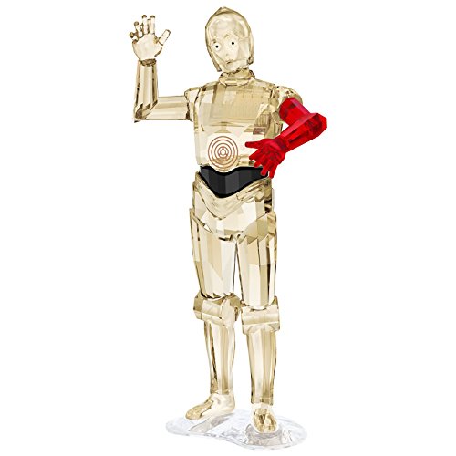 Swarovski C-3PO Crystal Figurine, Red and Gold, Star Wars