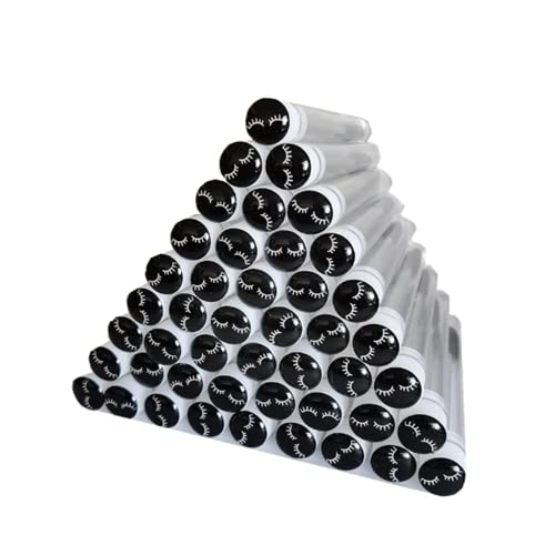 20 Pcs Disposable Mascara Brushes Diamond Eyelash Spoolies Makeup Brush Mascara Wand In Sanitary Tube Lash Supplies (Black) … #TOP1