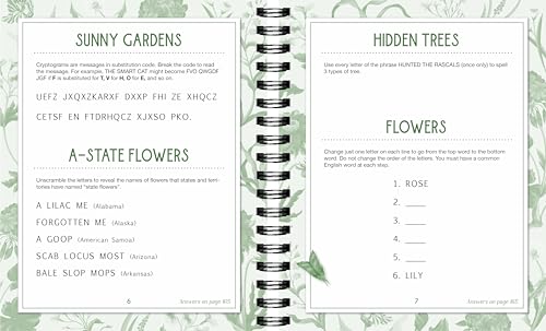 Brain Games - Botanical Puzzles: More Than 200 Puzzles About All Kinds of Plants and Their Uses Spiral-bound – November 29, 2024 - Image 5