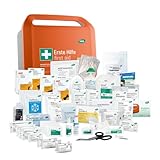 Erste-Hilfe-Koffer für Werkstatt & Instandhaltung - WERO Smart Case groß DIN 13157 - kompakt, robust & übersichtlich - staub- & spritzwassergeschützt - mit Farbleitsystem - mit Wandhalterung