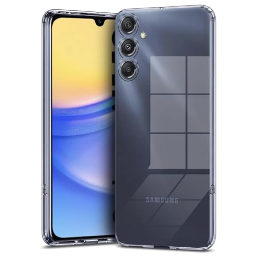 Image of COVERBLACK Soft Rubber Back Cover for Samsung Galaxy A15 5G 2024 - Transparent