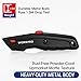 WORKPRO Premium Utility Knife, Retractable All Metal Heavy Duty Box Cutter, Quick Change Blade Razor Knife, with 10 Extra Blades
