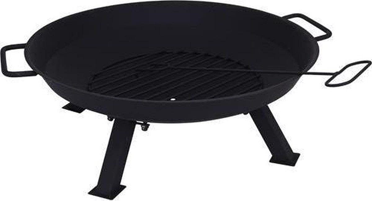 Ambience Czarna stal 56 cm termowentylator ogrodowy palenisko miska