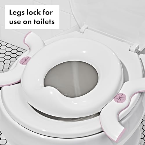 Image of OXO Tot 2-in-1 Go Portable Potty with Travel Bag, Travel Potty Seat for Toddler - Blossom