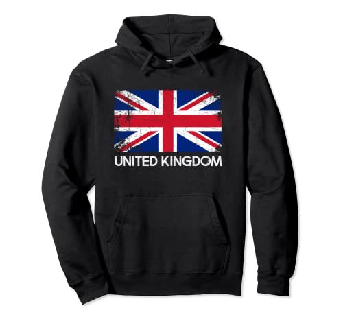 Bandera británica | Vintage Made In United Kingdom UK Gift Sudadera con Capucha