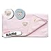 Steiff Baby Handtuch personalisiert | 50 x 100 cm | Kinderhandtuch mit Name | Babyhandtuch mit Namen | Kinderhandtuch | Badetuch bestickt mit Name | Baby Erstausstattung | 100% Baumwolle (Pastellrosa)